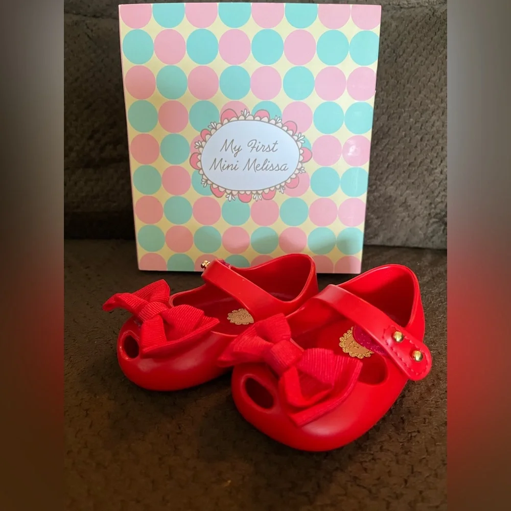 NWT MINI MELISSA My First Mini Melissa Baby Ultragirl Mary Jane Flat Size 3
